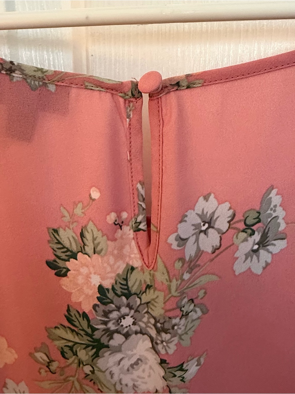 torrid Georgette Pink Floral Short Sleeve Blouse Tiered Short Sleeves - Picture 5 of 8